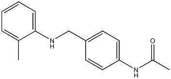 N-(4-{[(2-methylphenyl)amino]methyl}phenyl)acetamide Struktur