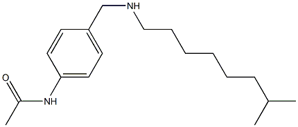 N-(4-{[(7-methyloctyl)amino]methyl}phenyl)acetamide Struktur