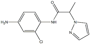 N-(4-amino-2-chlorophenyl)-2-(1H-pyrazol-1-yl)propanamide Struktur