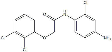 N-(4-amino-2-chlorophenyl)-2-(2,3-dichlorophenoxy)acetamide Struktur