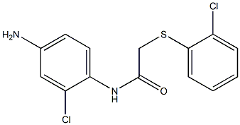 N-(4-amino-2-chlorophenyl)-2-[(2-chlorophenyl)sulfanyl]acetamide Struktur