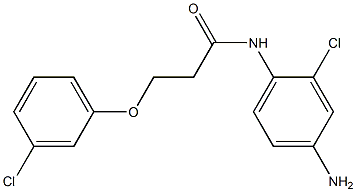 N-(4-amino-2-chlorophenyl)-3-(3-chlorophenoxy)propanamide Struktur