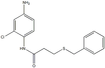 N-(4-amino-2-chlorophenyl)-3-(benzylsulfanyl)propanamide Struktur