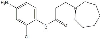 N-(4-amino-2-chlorophenyl)-3-azepan-1-ylpropanamide Struktur