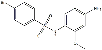 N-(4-amino-2-methoxyphenyl)-4-bromobenzene-1-sulfonamide Struktur