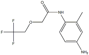 N-(4-amino-2-methylphenyl)-2-(2,2,2-trifluoroethoxy)acetamide Struktur