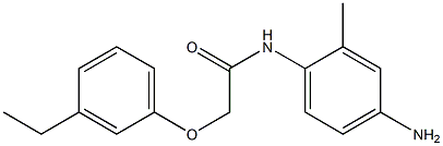 N-(4-amino-2-methylphenyl)-2-(3-ethylphenoxy)acetamide Struktur