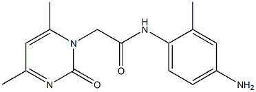 N-(4-amino-2-methylphenyl)-2-(4,6-dimethyl-2-oxopyrimidin-1(2H)-yl)acetamide Struktur