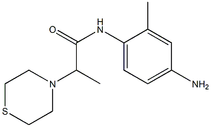 N-(4-amino-2-methylphenyl)-2-(thiomorpholin-4-yl)propanamide Struktur