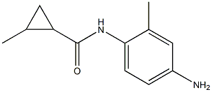 N-(4-amino-2-methylphenyl)-2-methylcyclopropanecarboxamide Struktur