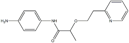 N-(4-aminophenyl)-2-[2-(pyridin-2-yl)ethoxy]propanamide Struktur