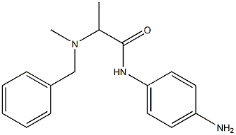 N-(4-aminophenyl)-2-[benzyl(methyl)amino]propanamide Struktur