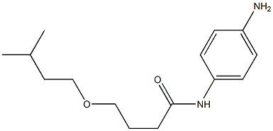 N-(4-aminophenyl)-4-(3-methylbutoxy)butanamide Struktur