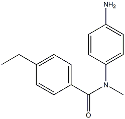 N-(4-aminophenyl)-4-ethyl-N-methylbenzamide Struktur