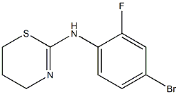 N-(4-bromo-2-fluorophenyl)-5,6-dihydro-4H-1,3-thiazin-2-amine Struktur