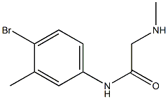 N-(4-bromo-3-methylphenyl)-2-(methylamino)acetamide Struktur