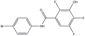 N-(4-bromophenyl)-2,4,5-trifluoro-3-hydroxybenzamide Struktur