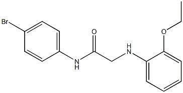 N-(4-bromophenyl)-2-[(2-ethoxyphenyl)amino]acetamide Struktur