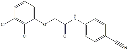 N-(4-cyanophenyl)-2-(2,3-dichlorophenoxy)acetamide Struktur