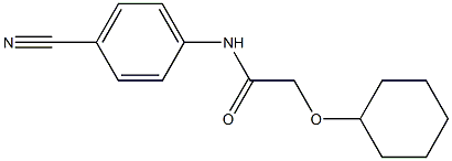 N-(4-cyanophenyl)-2-(cyclohexyloxy)acetamide Struktur