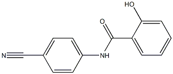 N-(4-cyanophenyl)-2-hydroxybenzamide Struktur