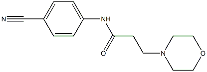 N-(4-cyanophenyl)-3-(morpholin-4-yl)propanamide Struktur