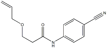 N-(4-cyanophenyl)-3-(prop-2-en-1-yloxy)propanamide Struktur