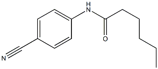 N-(4-cyanophenyl)hexanamide Struktur