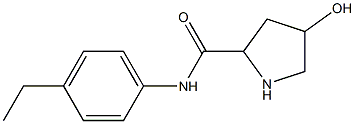 N-(4-ethylphenyl)-4-hydroxypyrrolidine-2-carboxamide Struktur