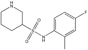 N-(4-fluoro-2-methylphenyl)piperidine-3-sulfonamide Struktur