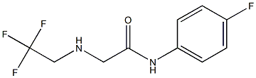 N-(4-fluorophenyl)-2-[(2,2,2-trifluoroethyl)amino]acetamide Struktur