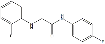 N-(4-fluorophenyl)-2-[(2-fluorophenyl)amino]acetamide Struktur