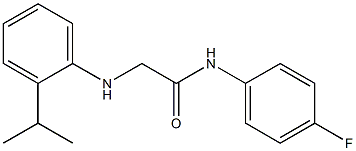 N-(4-fluorophenyl)-2-{[2-(propan-2-yl)phenyl]amino}acetamide Struktur