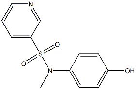 N-(4-hydroxyphenyl)-N-methylpyridine-3-sulfonamide Struktur