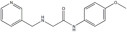 N-(4-methoxyphenyl)-2-[(pyridin-3-ylmethyl)amino]acetamide Struktur