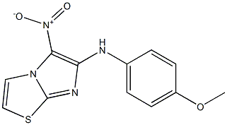 N-(4-methoxyphenyl)-5-nitroimidazo[2,1-b][1,3]thiazol-6-amine Struktur