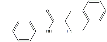 N-(4-methylphenyl)-1,2,3,4-tetrahydroisoquinoline-3-carboxamide Struktur