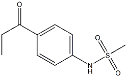 N-(4-propanoylphenyl)methanesulfonamide Struktur