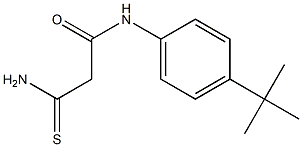 N-(4-tert-butylphenyl)-2-carbamothioylacetamide Struktur