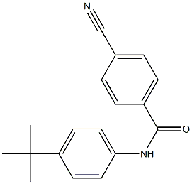 N-(4-tert-butylphenyl)-4-cyanobenzamide Struktur