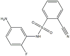 N-(5-amino-2-fluorophenyl)-2-cyanobenzene-1-sulfonamide Struktur