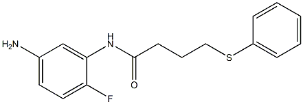 N-(5-amino-2-fluorophenyl)-4-(phenylsulfanyl)butanamide Struktur