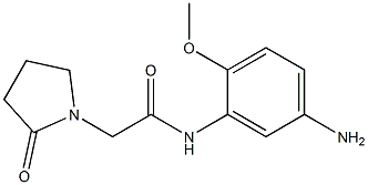 N-(5-amino-2-methoxyphenyl)-2-(2-oxopyrrolidin-1-yl)acetamide Struktur