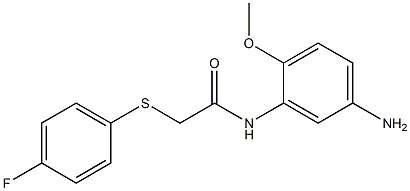 N-(5-amino-2-methoxyphenyl)-2-[(4-fluorophenyl)sulfanyl]acetamide Struktur