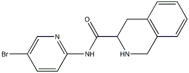 N-(5-bromopyridin-2-yl)-1,2,3,4-tetrahydroisoquinoline-3-carboxamide Struktur