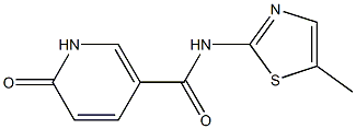 N-(5-methyl-1,3-thiazol-2-yl)-6-oxo-1,6-dihydropyridine-3-carboxamide Struktur