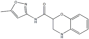 N-(5-methylisoxazol-3-yl)-3,4-dihydro-2H-1,4-benzoxazine-2-carboxamide Struktur