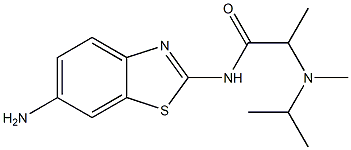 N-(6-amino-1,3-benzothiazol-2-yl)-2-[isopropyl(methyl)amino]propanamide Struktur