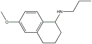 N-(6-methoxy-1,2,3,4-tetrahydronaphthalen-1-yl)-N-propylamine Struktur