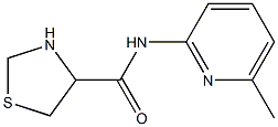 N-(6-methylpyridin-2-yl)-1,3-thiazolidine-4-carboxamide Struktur